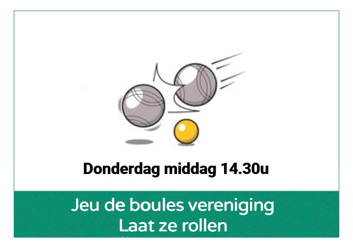 jeu de boules Laat ze rollen